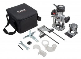 Trend T1EPS 240V 710W 1/4 Plunge Router Kit With Triming Base £139.95